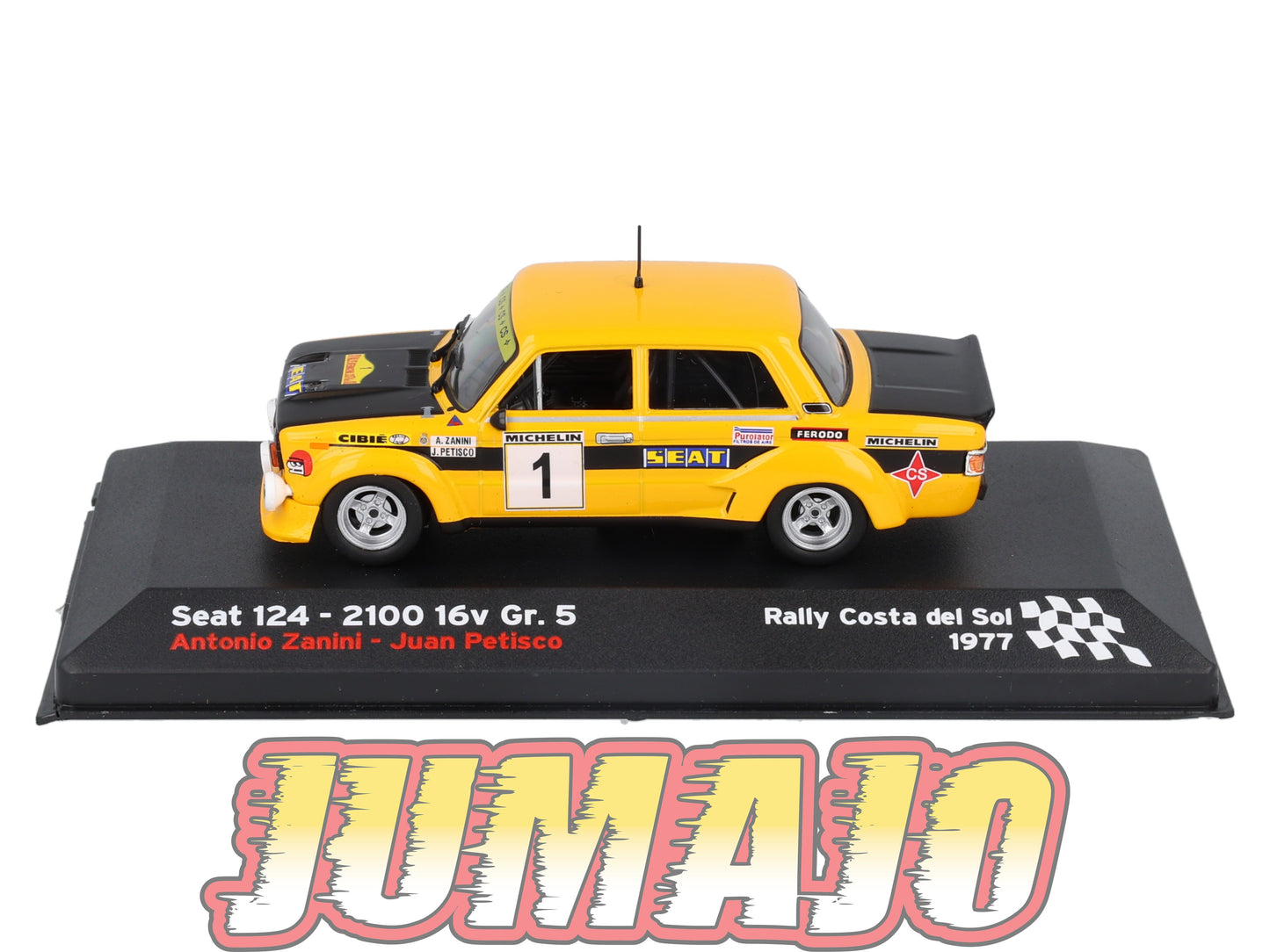 RES13 1/43 IXO Altaya Rallye Espagne SEAT 124 2100 1977 #1 A.Zanini