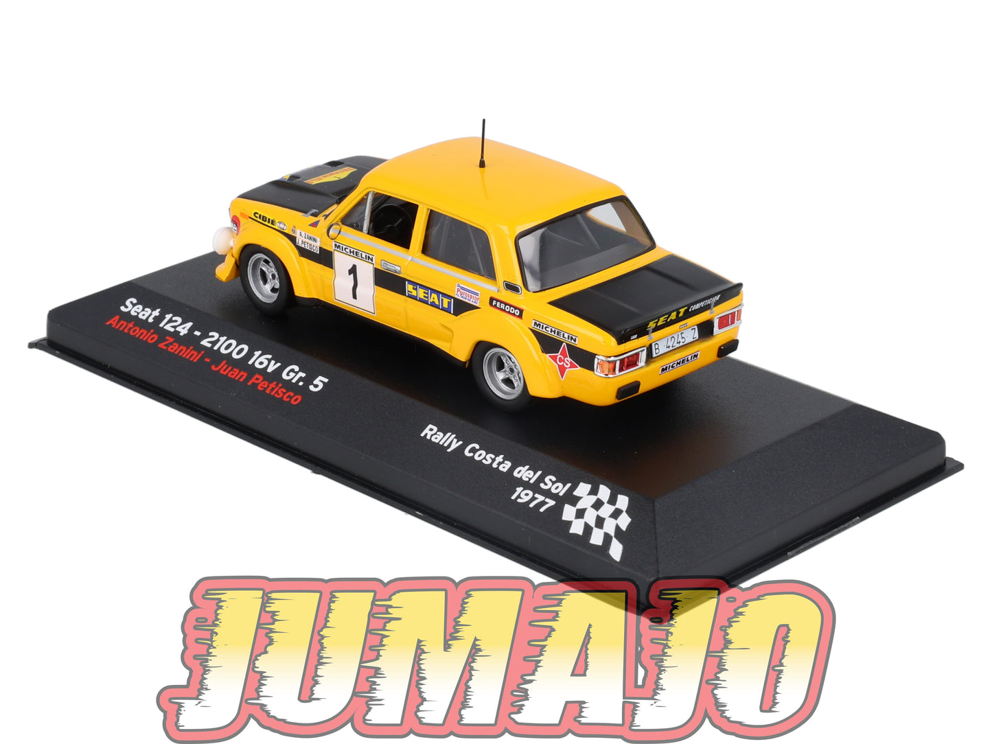 RES13 1/43 IXO Altaya Rallye Espagne SEAT 124 2100 1977 #1 A.Zanini