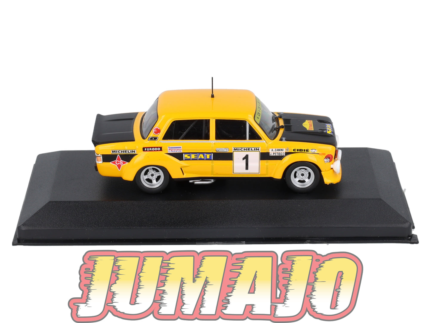 RES13 1/43 IXO Altaya Rallye Espagne SEAT 124 2100 1977 #1 A.Zanini