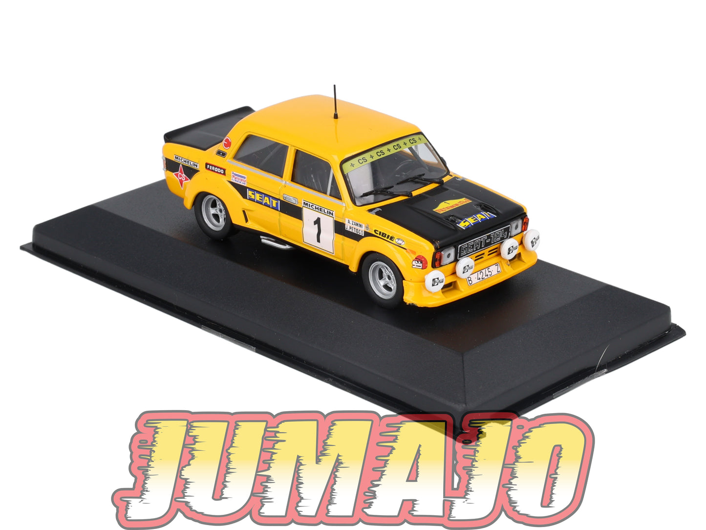 RES13 1/43 IXO Altaya Rallye Espagne SEAT 124 2100 1977 #1 A.Zanini