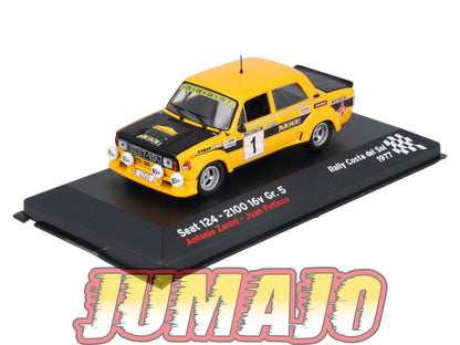 RES13 1/43 IXO Altaya Rallye Espagne SEAT 124 2100 1977 #1 A.Zanini