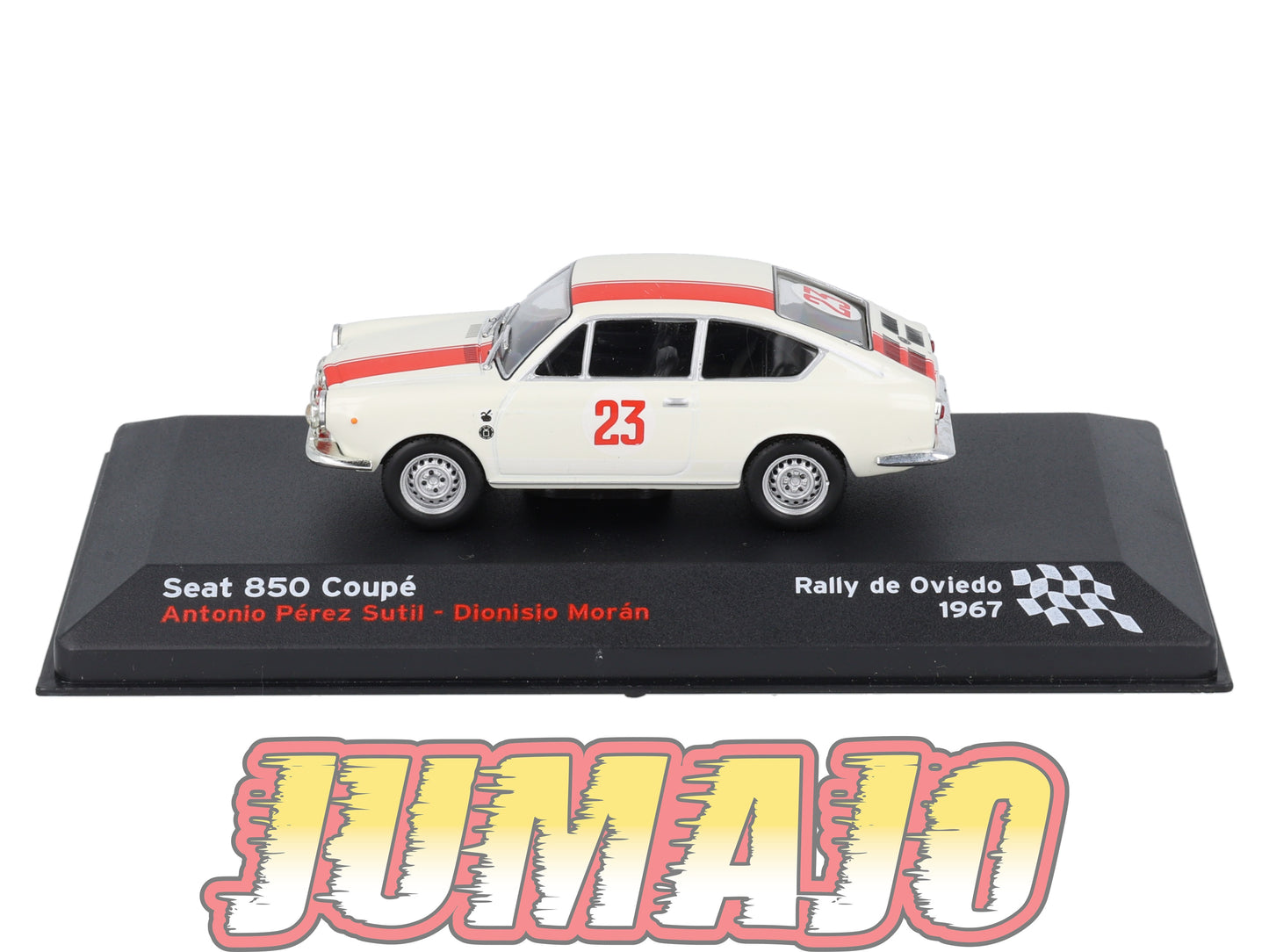 RES17 1/43 IXO Altaya Rallye Espagne SEAT 850 Coupé 1967 #23 A.Sutil