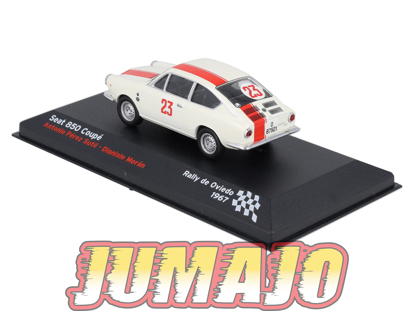RES17 1/43 IXO Altaya Rallye Espagne SEAT 850 Coupé 1967 #23 A.Sutil
