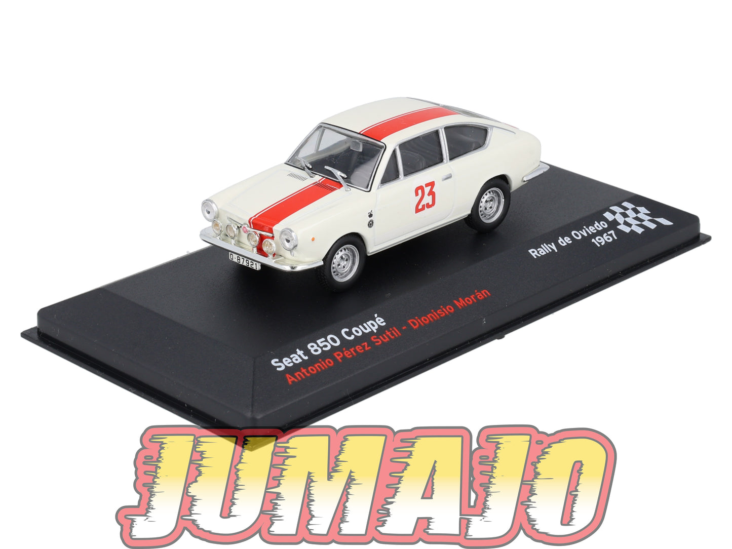 RES17 1/43 IXO Altaya Rallye Espagne SEAT 850 Coupé 1967 #23 A.Sutil