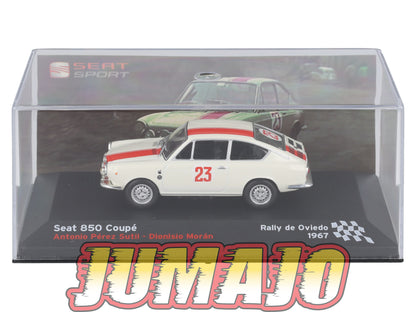 RES17 1/43 IXO Altaya Rallye Espagne SEAT 850 Coupé 1967 #23 A.Sutil