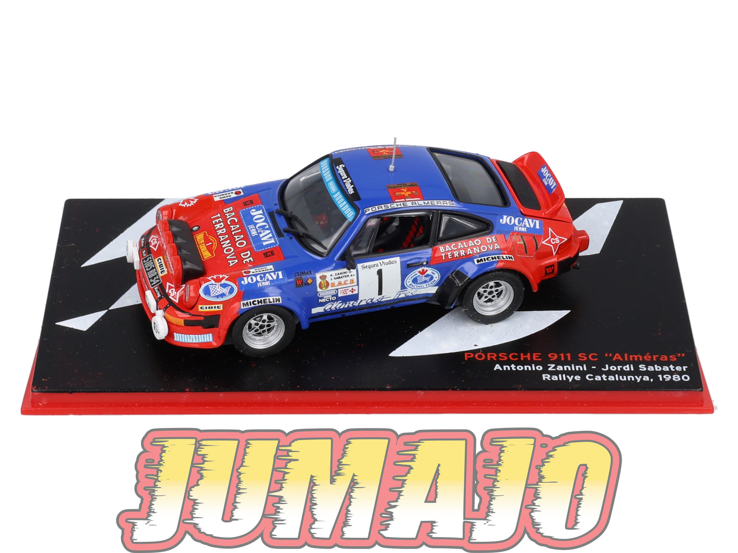 RSP1 Voiture Rallye 1/43 IXO Altaya : PORSCHE 911 SC Alméras Catalunya A.Zanini #1 1980