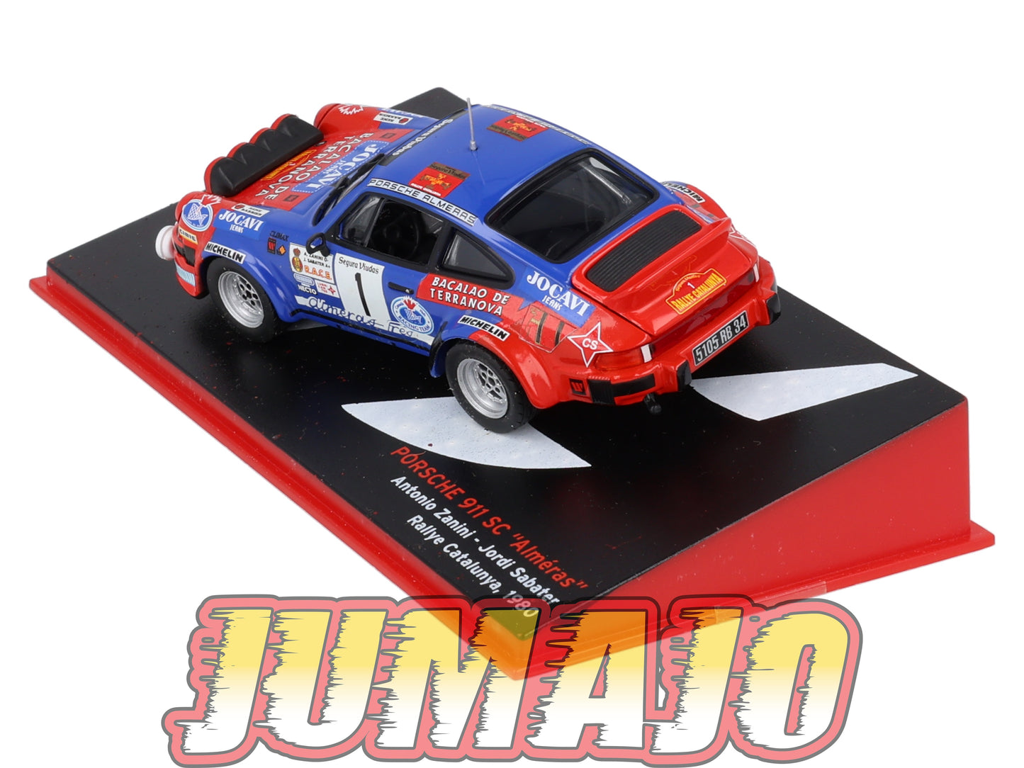 RSP1 Voiture Rallye 1/43 IXO Altaya : PORSCHE 911 SC Alméras Catalunya A.Zanini #1 1980