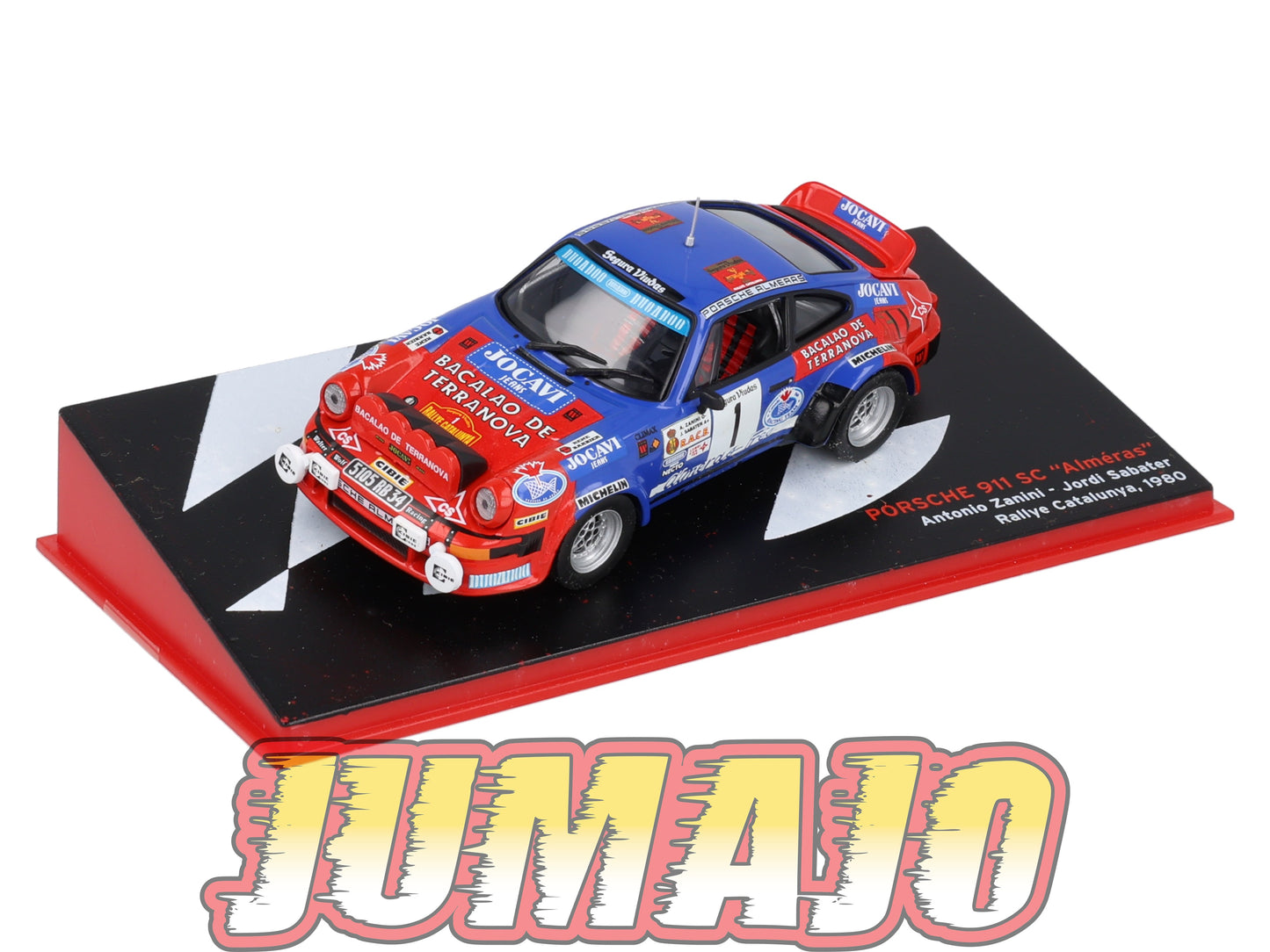 RSP1 Voiture Rallye 1/43 IXO Altaya : PORSCHE 911 SC Alméras Catalunya A.Zanini #1 1980