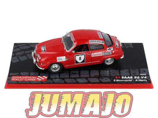 RF10 voiture 1/43 IXO Altaya Rallye Finlande SAAB 96 V4 #8 S.Blomqvist 1972