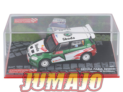 RF2 1/43 IXO Altaya Rallye Finlande SKODA Fabia S2000 J.Hanninen 2009 #1