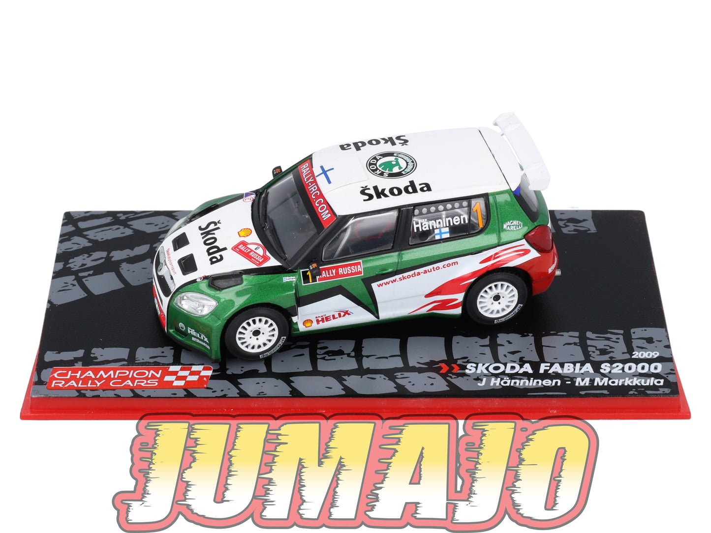 RF2 1/43 IXO Altaya Rallye Finlande SKODA Fabia S2000 J.Hanninen 2009 #1