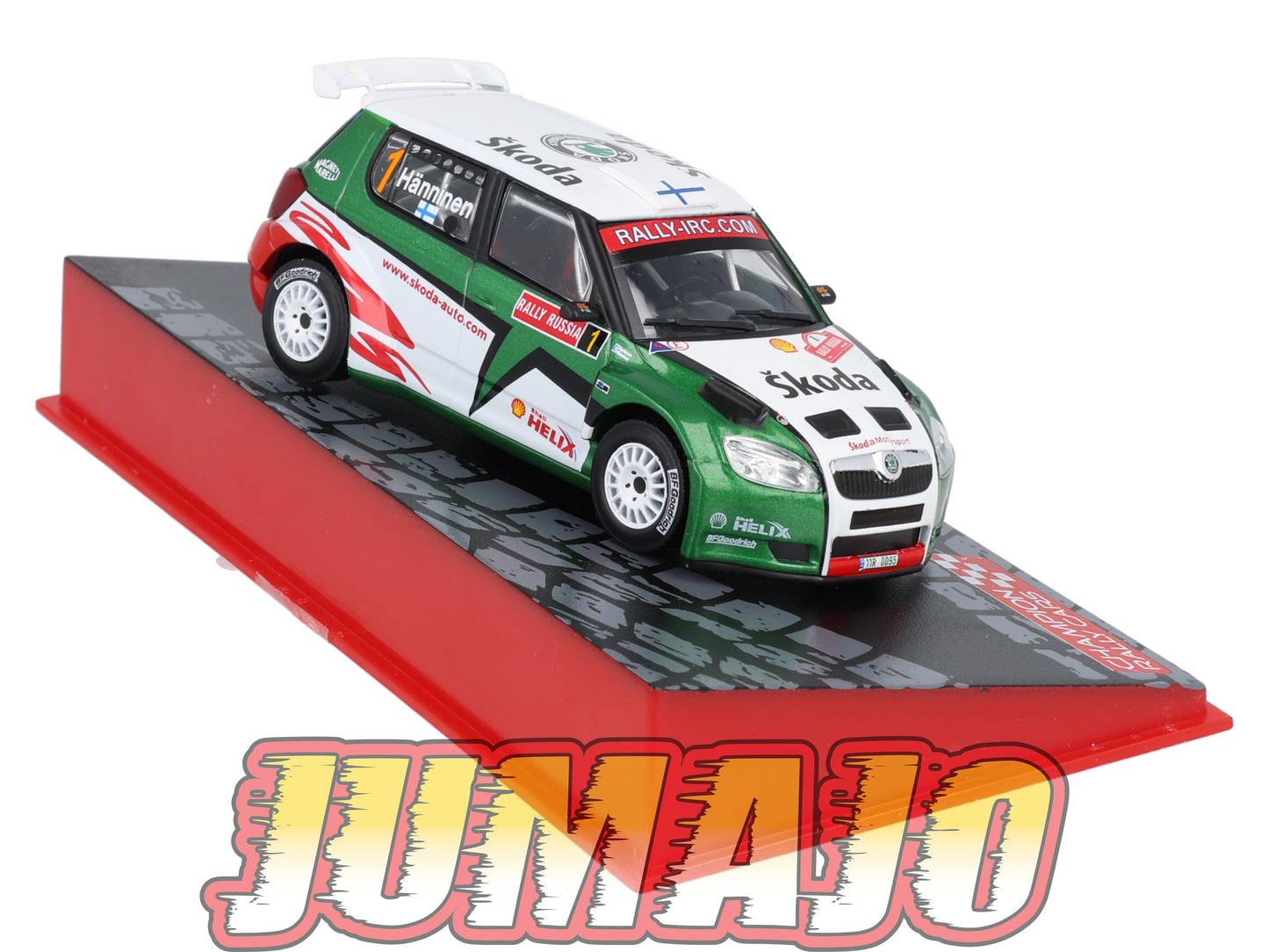 RF2 1/43 IXO Altaya Rallye Finlande SKODA Fabia S2000 J.Hanninen 2009 #1