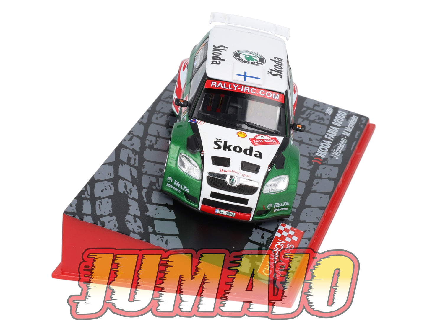 RF2 1/43 IXO Altaya Rallye Finlande SKODA Fabia S2000 J.Hanninen 2009 #1