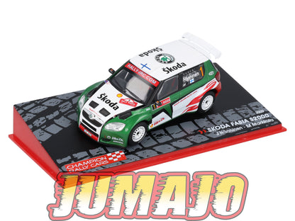 RF2 1/43 IXO Altaya Rallye Finlande SKODA Fabia S2000 J.Hanninen 2009 #1