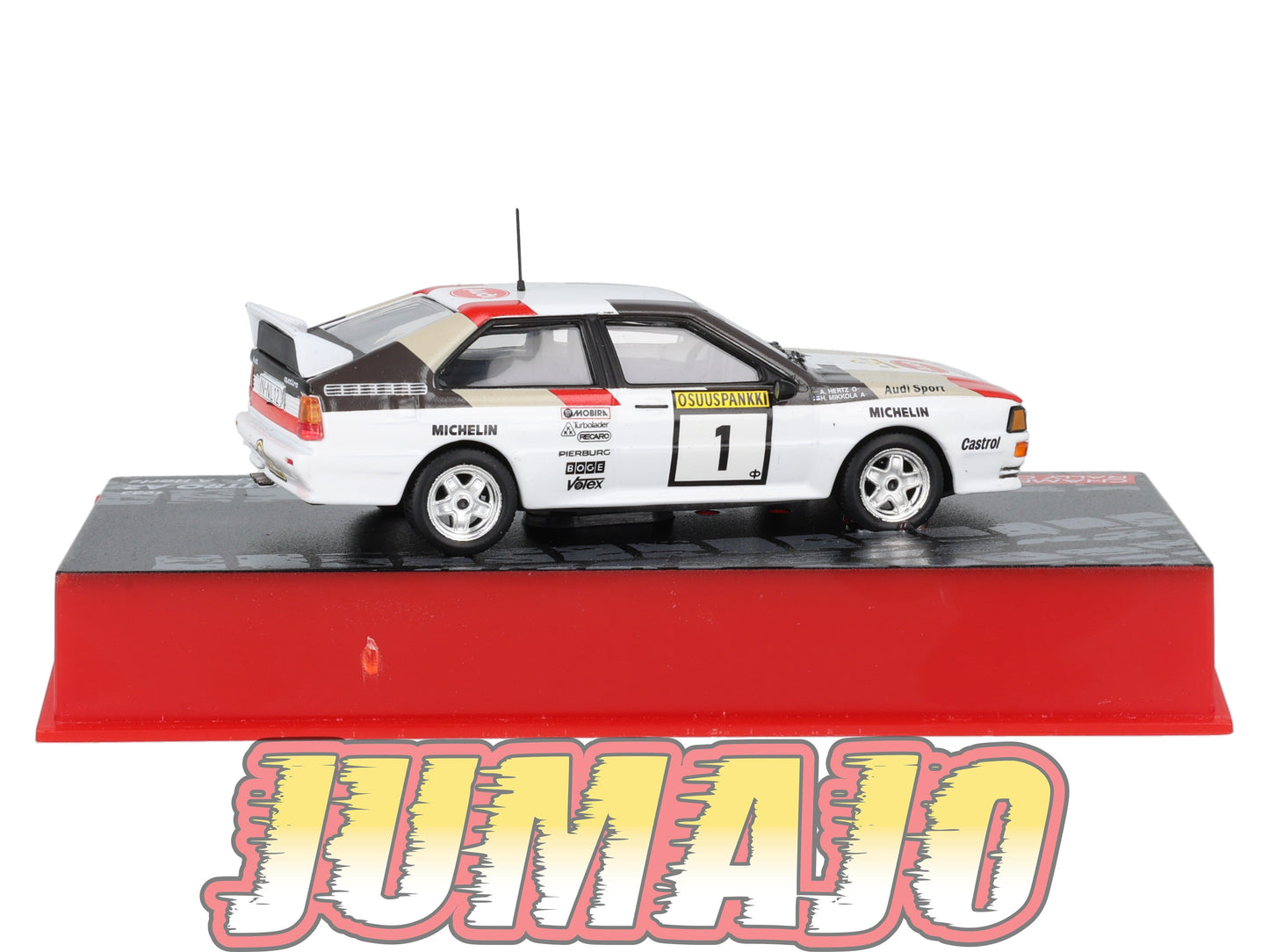RF402 voiture 1/43 IXO Altaya Rallye Finlande AUDI QUATTRO A2 #1 H.Mikkola 1983
