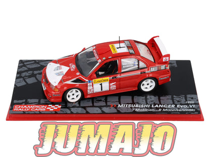 RF403 voiture 1/43 IXO Altaya Rallye Finlande MITSUBISHI LANCER Evo VI #1 T.Mäkinen 1999