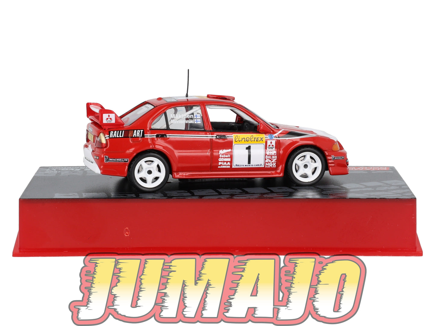 RF403 voiture 1/43 IXO Altaya Rallye Finlande MITSUBISHI LANCER Evo VI #1 T.Mäkinen 1999