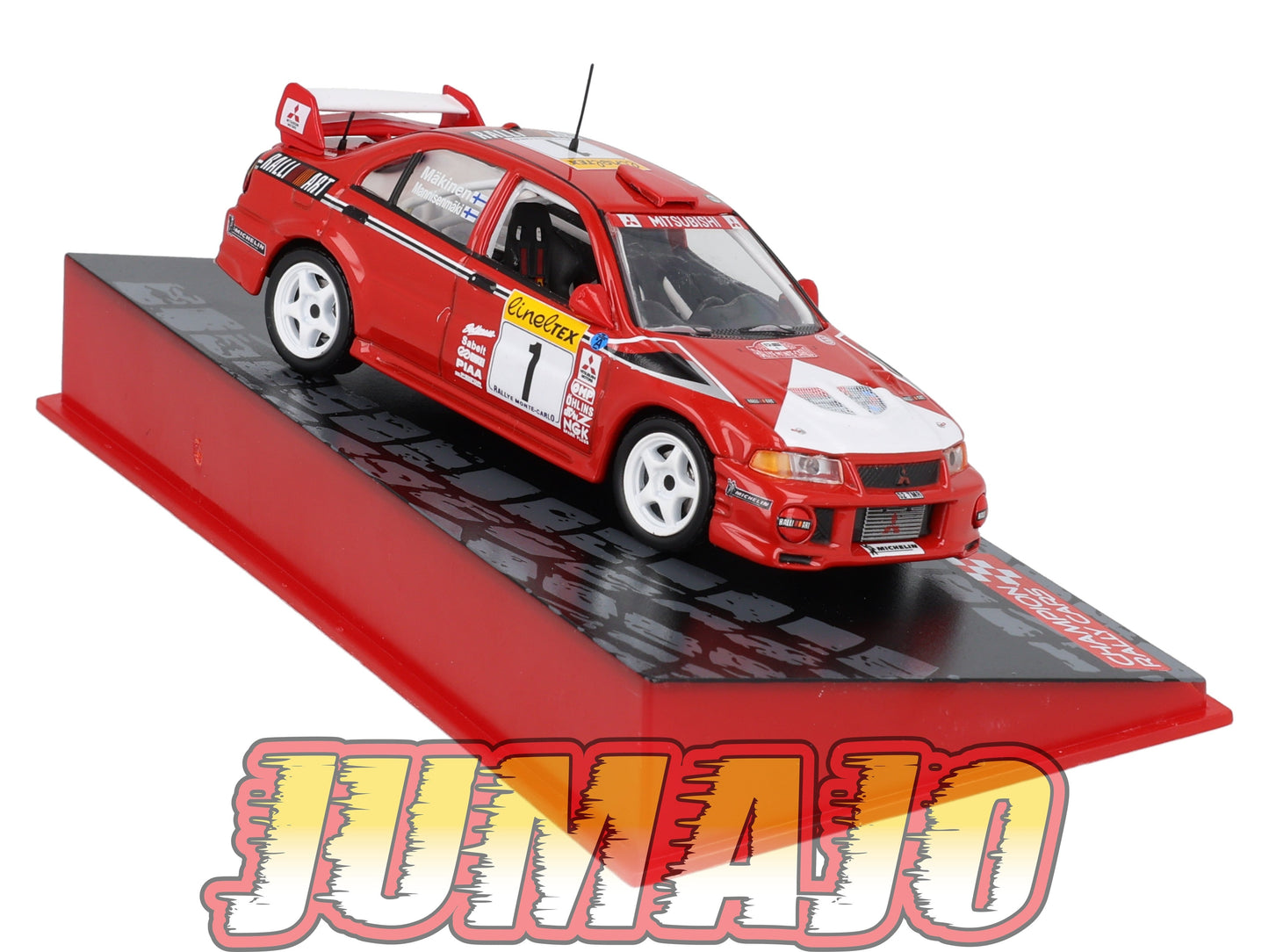 RF403 voiture 1/43 IXO Altaya Rallye Finlande MITSUBISHI LANCER Evo VI #1 T.Mäkinen 1999