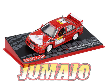 RF403 voiture 1/43 IXO Altaya Rallye Finlande MITSUBISHI LANCER Evo VI #1 T.Mäkinen 1999