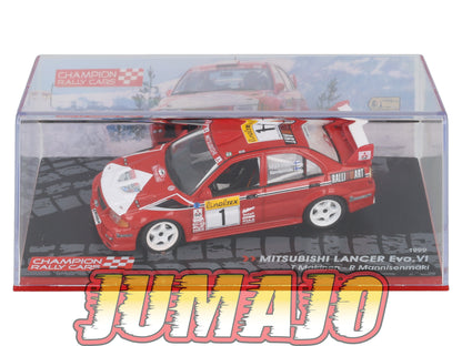 RF403 voiture 1/43 IXO Altaya Rallye Finlande MITSUBISHI LANCER Evo VI #1 T.Mäkinen 1999
