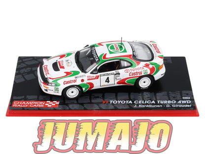 RF6 voiture 1/43 IXO Altaya Rallye Finlande TOYOTA CELICA TURBO 4WD #4 J.Kankkunen 1993