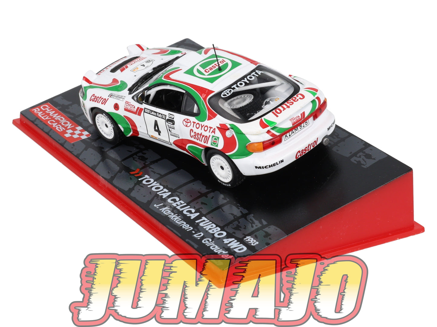 RF6 voiture 1/43 IXO Altaya Rallye Finlande TOYOTA CELICA TURBO 4WD #4 J.Kankkunen 1993