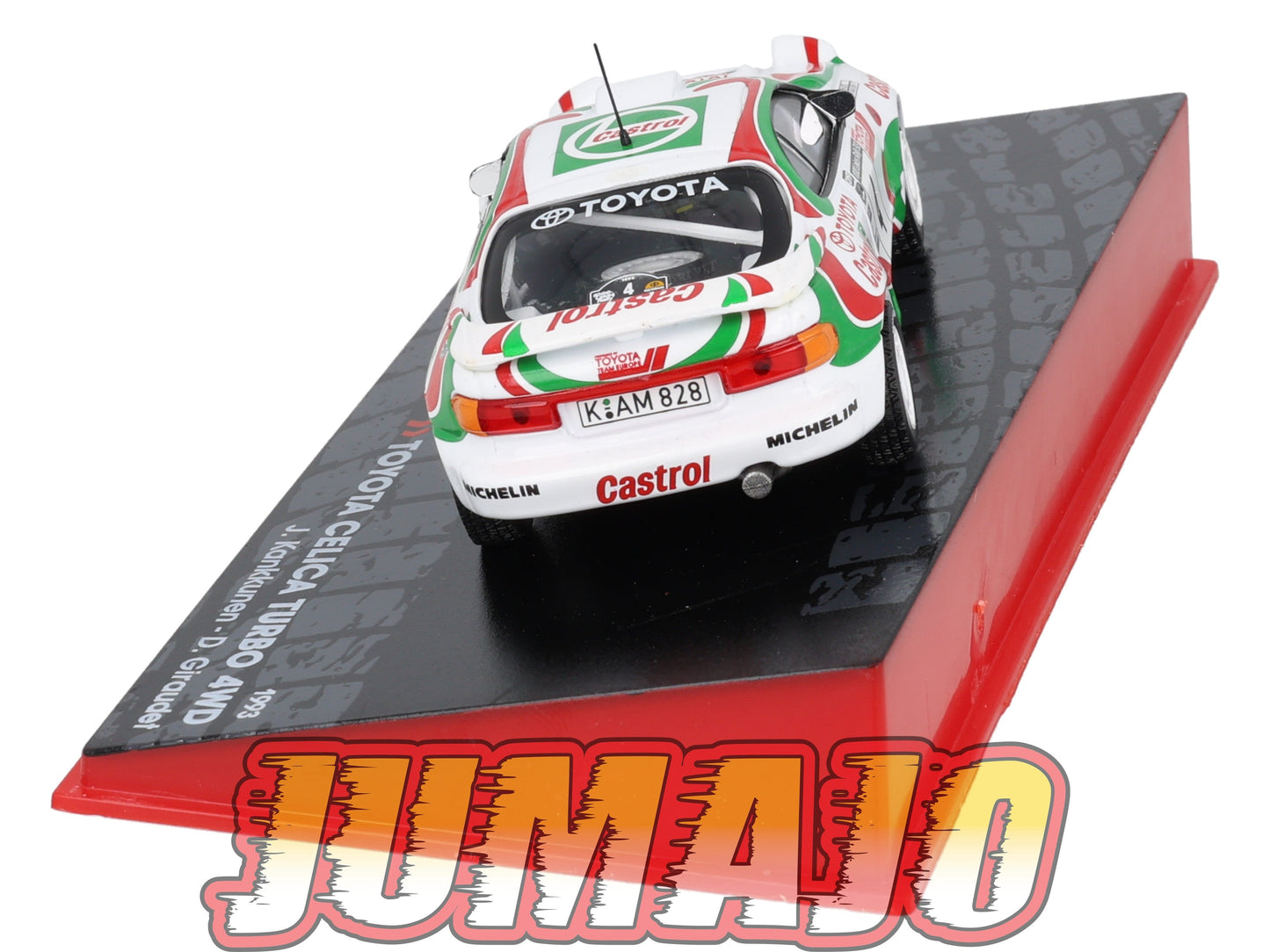 RF6 voiture 1/43 IXO Altaya Rallye Finlande TOYOTA CELICA TURBO 4WD #4 J.Kankkunen 1993