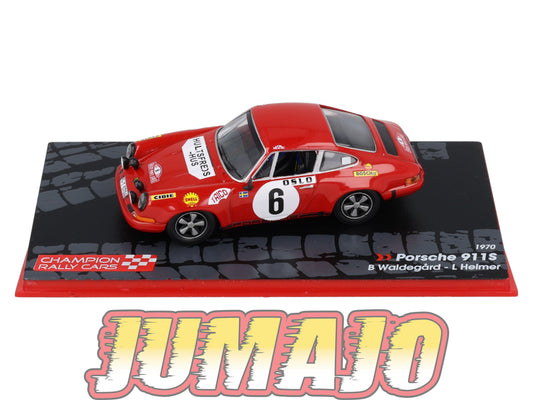 RF7 voiture 1/43 IXO Altaya Rallye Finlande PORSCHE 911S #6 B.Waldegård 1970
