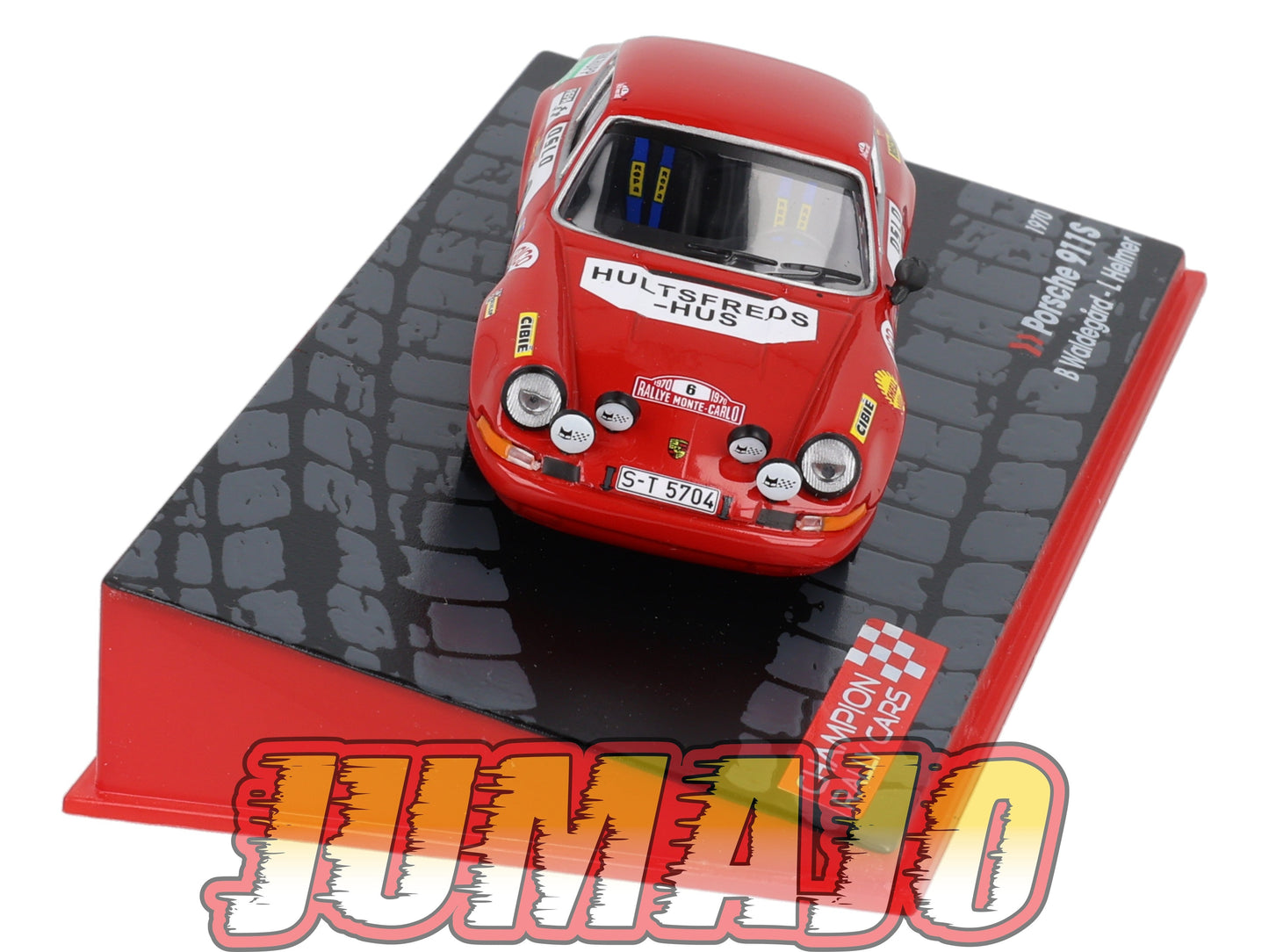 RF7 voiture 1/43 IXO Altaya Rallye Finlande PORSCHE 911S #6 B.Waldegård 1970