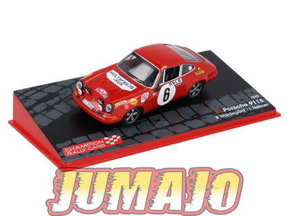RF7 voiture 1/43 IXO Altaya Rallye Finlande PORSCHE 911S #6 B.Waldegård 1970