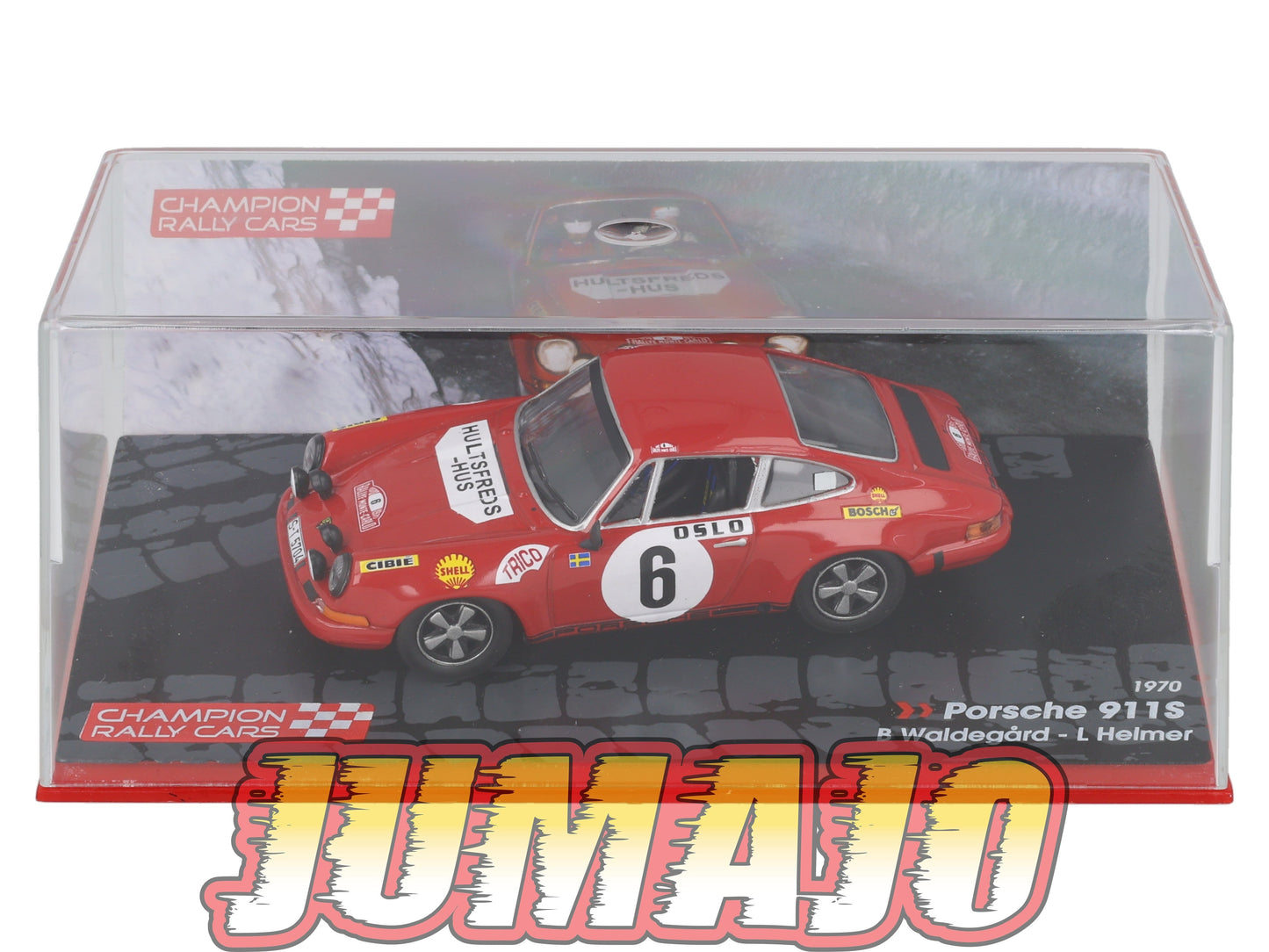 RF7 voiture 1/43 IXO Altaya Rallye Finlande PORSCHE 911S #6 B.Waldegård 1970