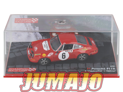 RF7 voiture 1/43 IXO Altaya Rallye Finlande PORSCHE 911S #6 B.Waldegård 1970
