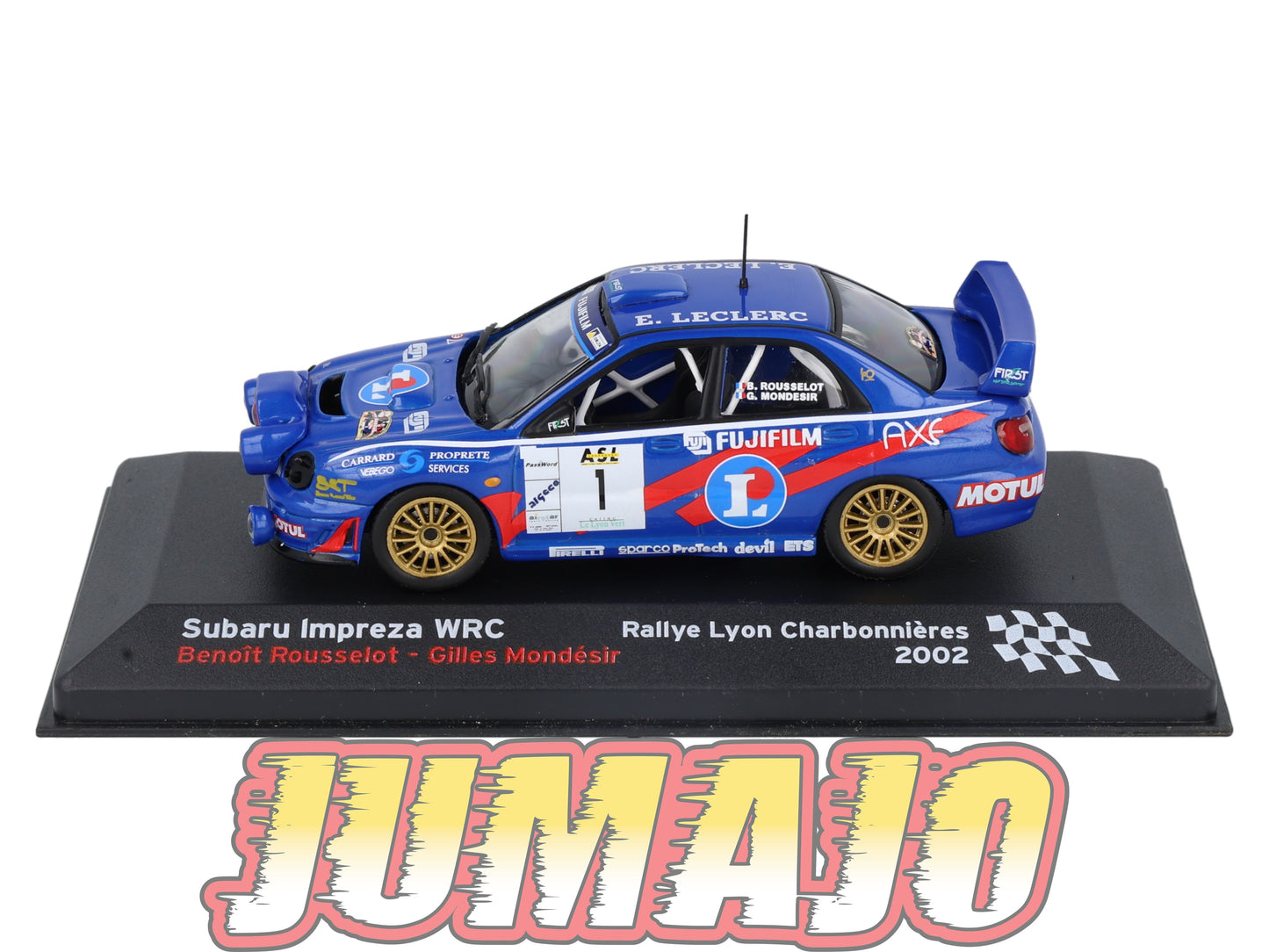 RFR10 voiture 1/43 IXO Rallye Française SUBARU Impreza WRC B.Rousselot 2002 #1