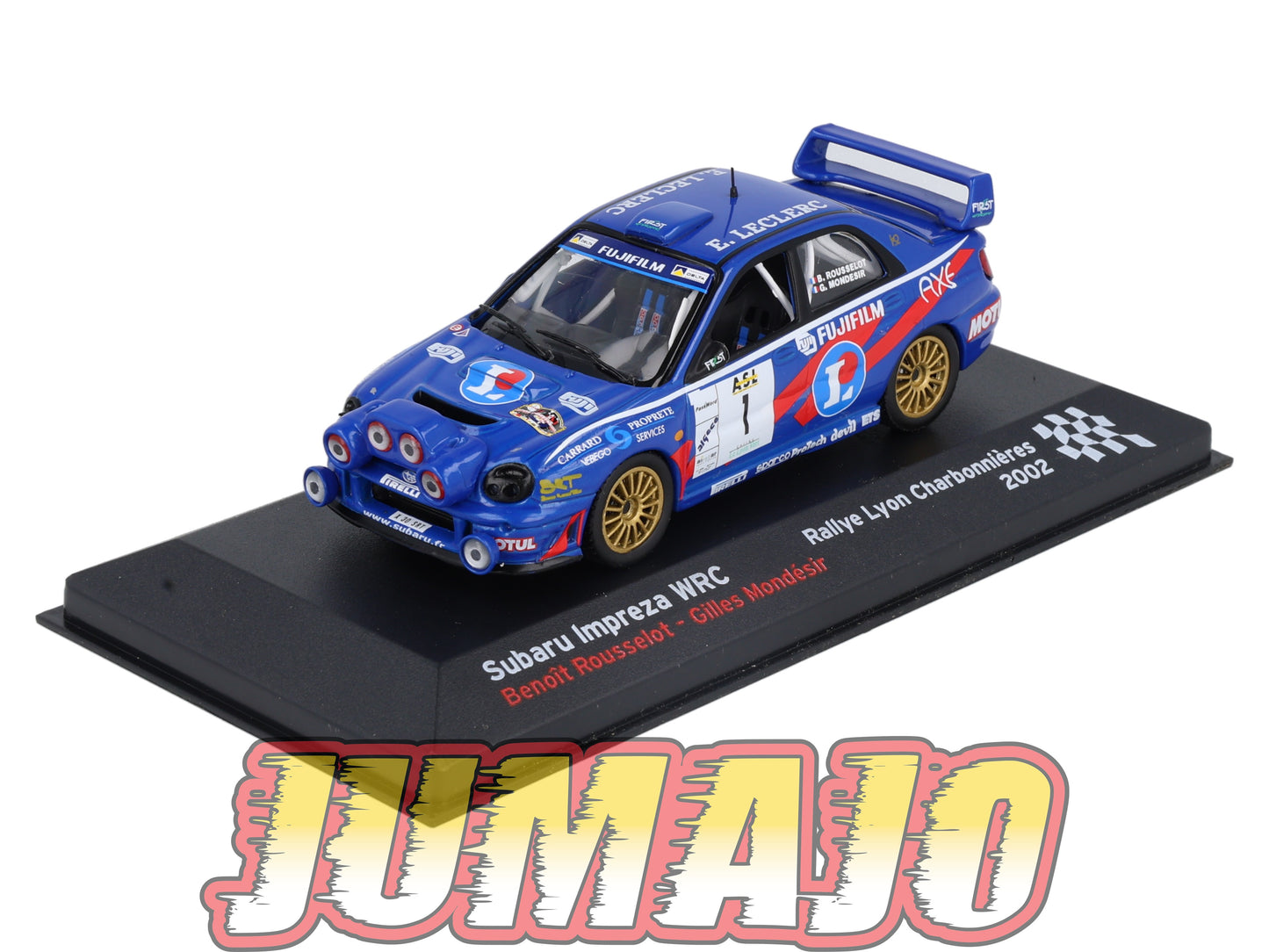 RFR10 voiture 1/43 IXO Rallye Française SUBARU Impreza WRC B.Rousselot 2002 #1