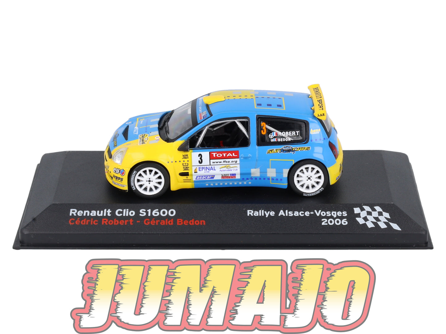 RFR12 voiture 1/43 IXO Rallye Française RENAULT Clio S1600 C.Robert 2006 #3