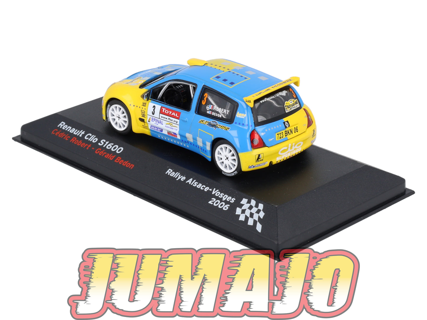 RFR12 voiture 1/43 IXO Rallye Française RENAULT Clio S1600 C.Robert 2006 #3