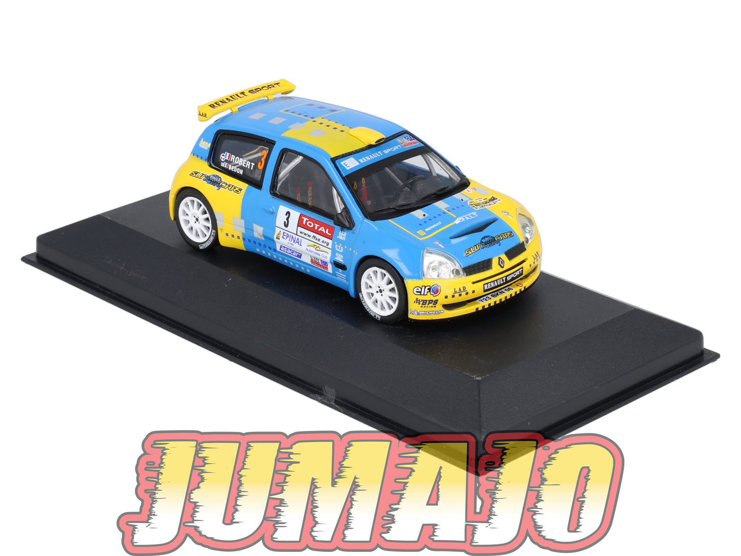 RFR12 voiture 1/43 IXO Rallye Française RENAULT Clio S1600 C.Robert 2006 #3