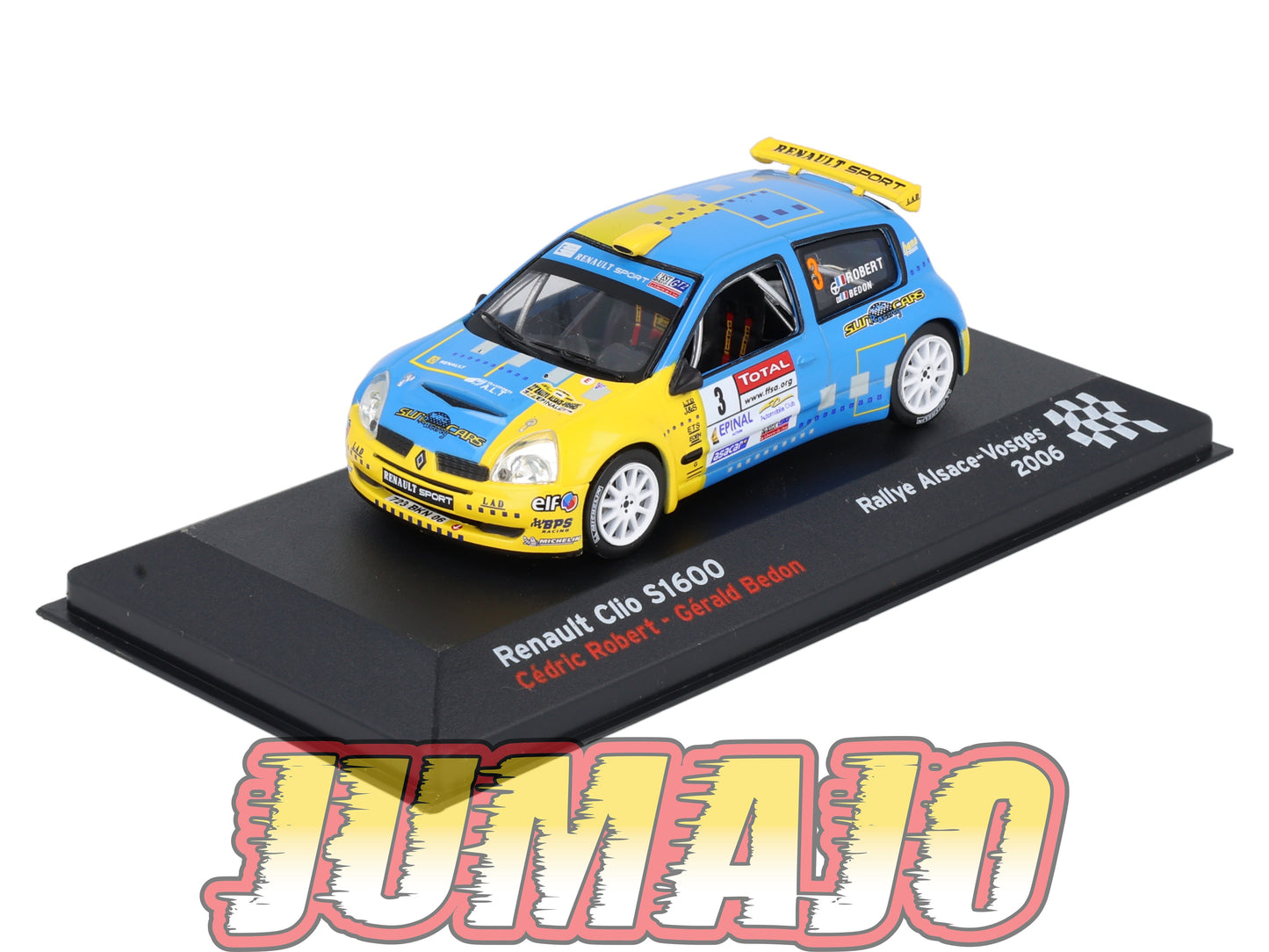 RFR12 voiture 1/43 IXO Rallye Française RENAULT Clio S1600 C.Robert 2006 #3