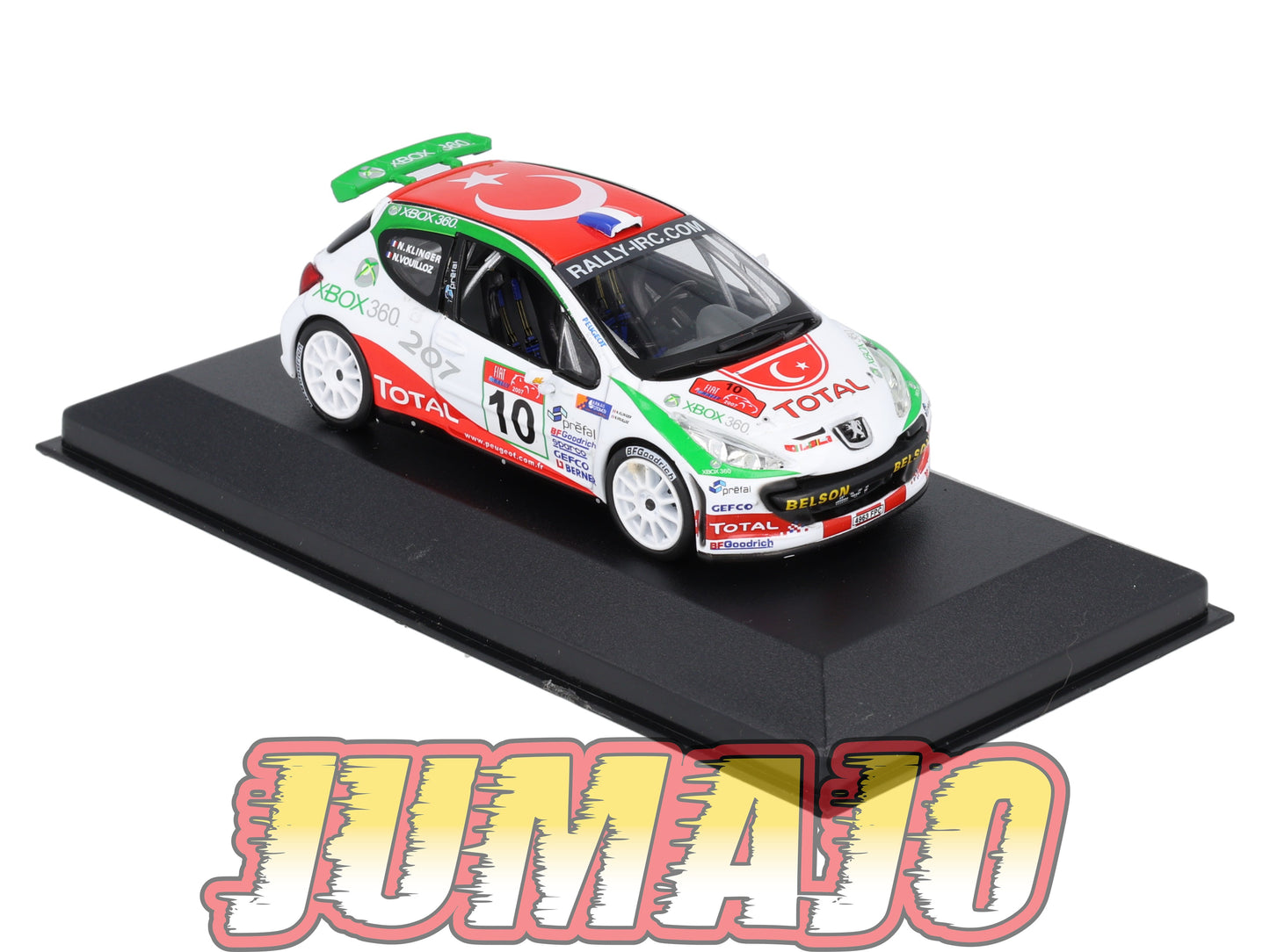 RFR13 voiture 1/43 IXO Rallye Française PEUGEOT 207 S2000 N.Vouilloz 2007 #10