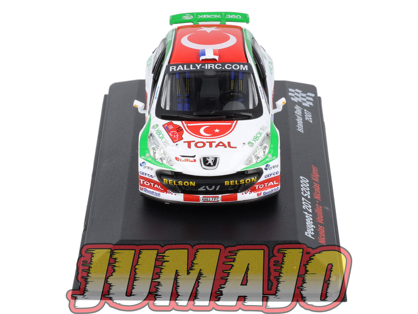 RFR13 voiture 1/43 IXO Rallye Française PEUGEOT 207 S2000 N.Vouilloz 2007 #10