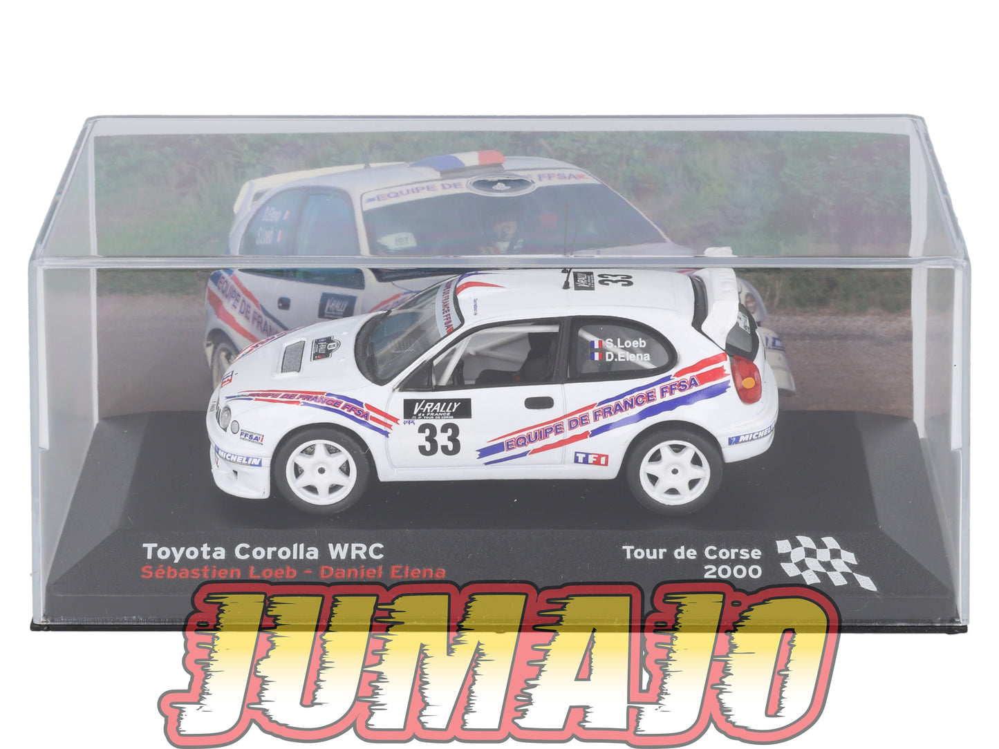 RFR16 voiture 1/43 IXO Altaya Rallye Française TOYOTA Corolla WRC S.Loeb 2000 #33