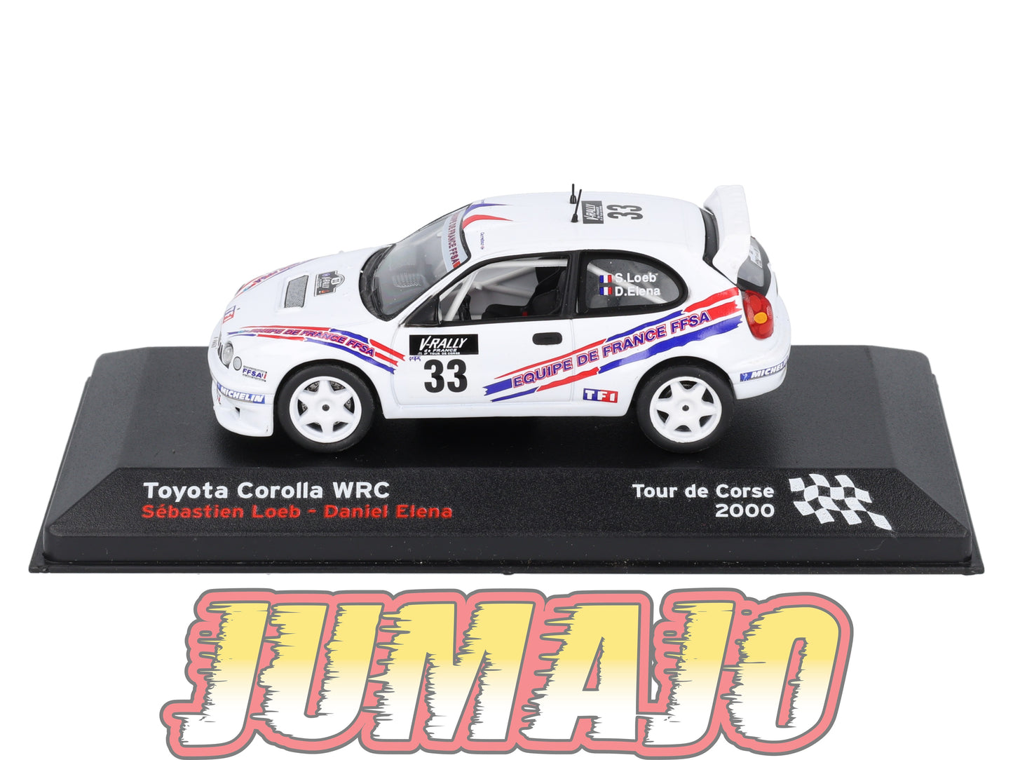 RFR16 voiture 1/43 IXO Altaya Rallye Française TOYOTA Corolla WRC S.Loeb 2000 #33