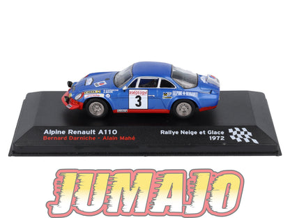 RFR17 voiture 1/43 IXO Rallye Française RENAULT Alpine A110 B.Darniche 1972 #3