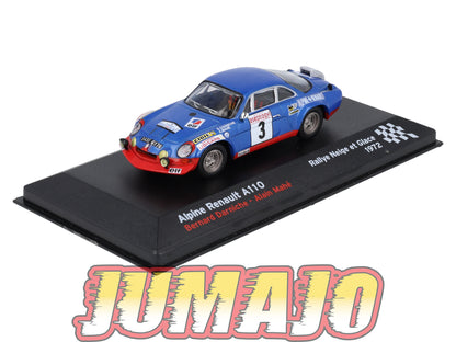 RFR17 voiture 1/43 IXO Rallye Française RENAULT Alpine A110 B.Darniche 1972 #3