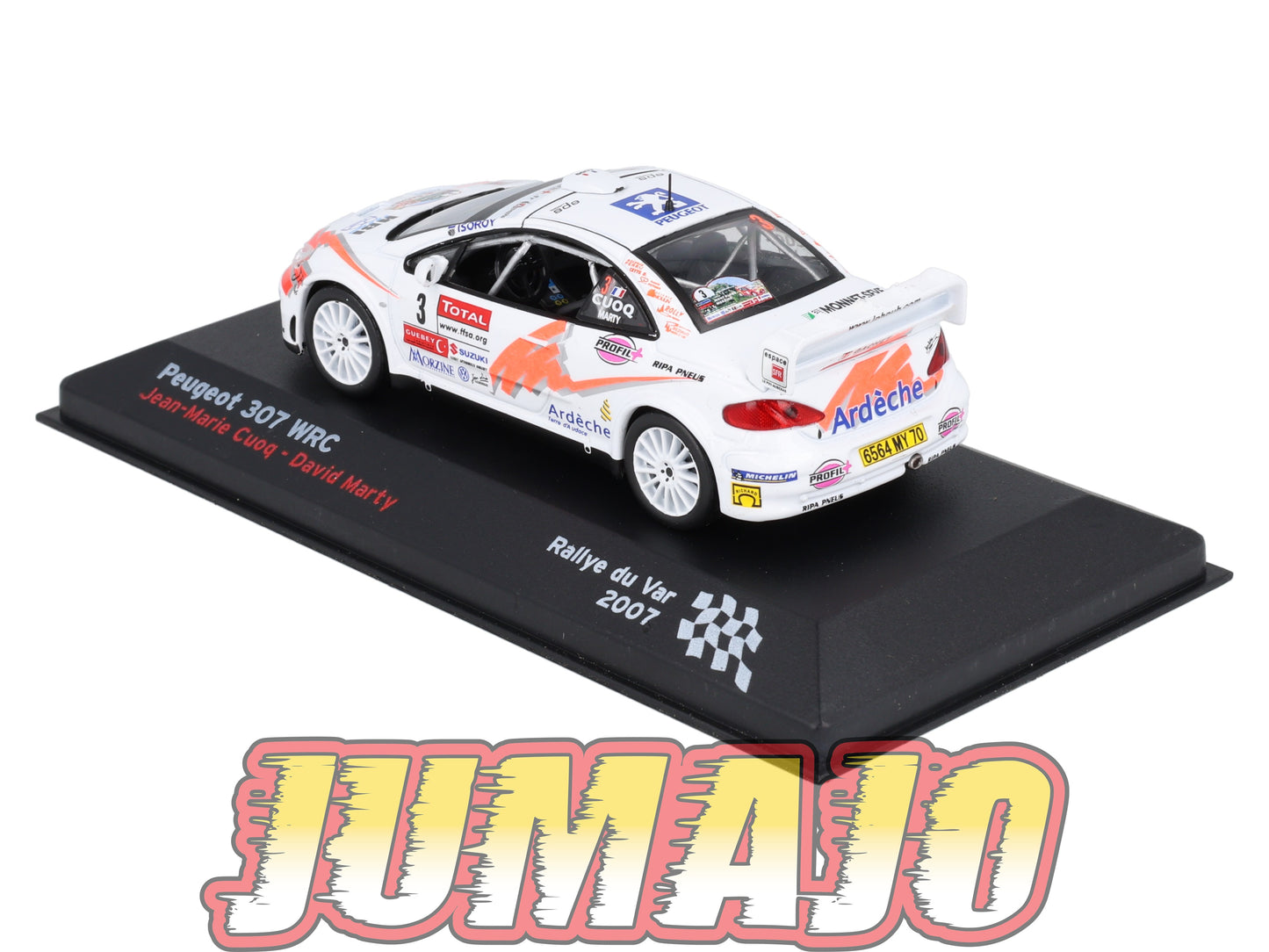 RFR19 voiture 1/43 IXO Altaya Rallye Française PEUGEOT 307 WRC Cuoq 2007 #3