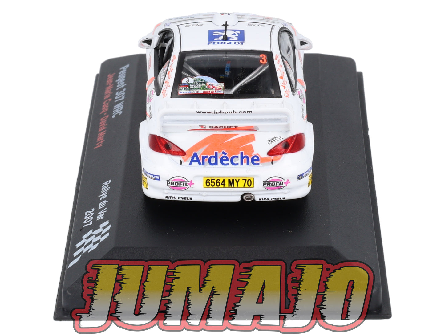 RFR19 voiture 1/43 IXO Altaya Rallye Française PEUGEOT 307 WRC Cuoq 2007 #3