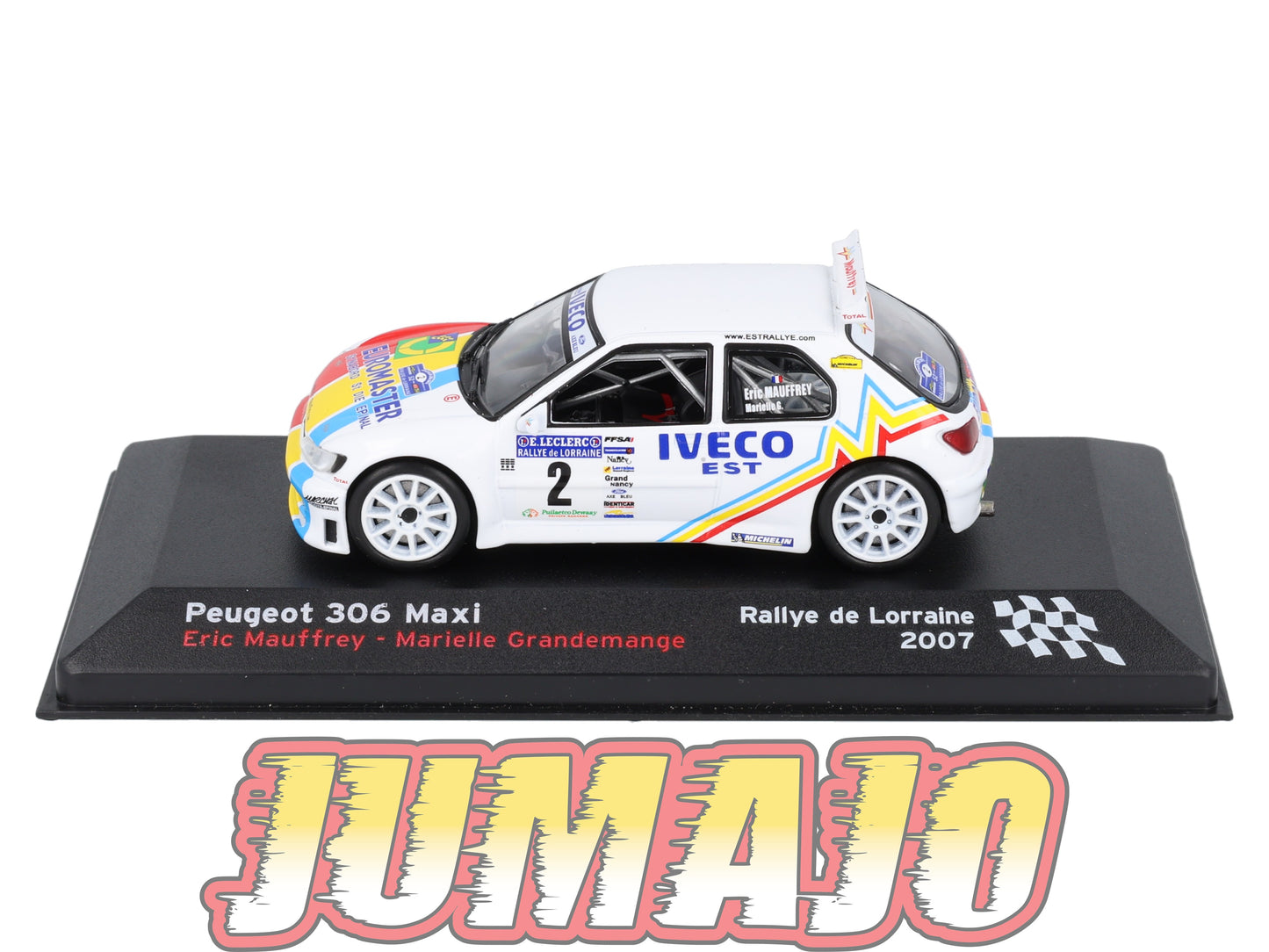 RFR21 voiture 1/43 IXO Rallye Française PEUGEOT 306 Maxi 2007 #2 E.Mauffrey