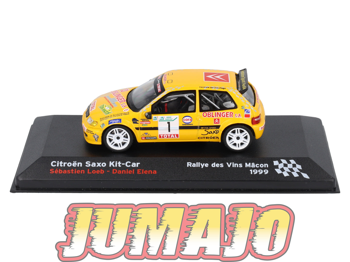 RFR25 voiture 1/43 IXO Rallye Française CITROEN Saxo Kit Car 1999 #1 S.Loeb