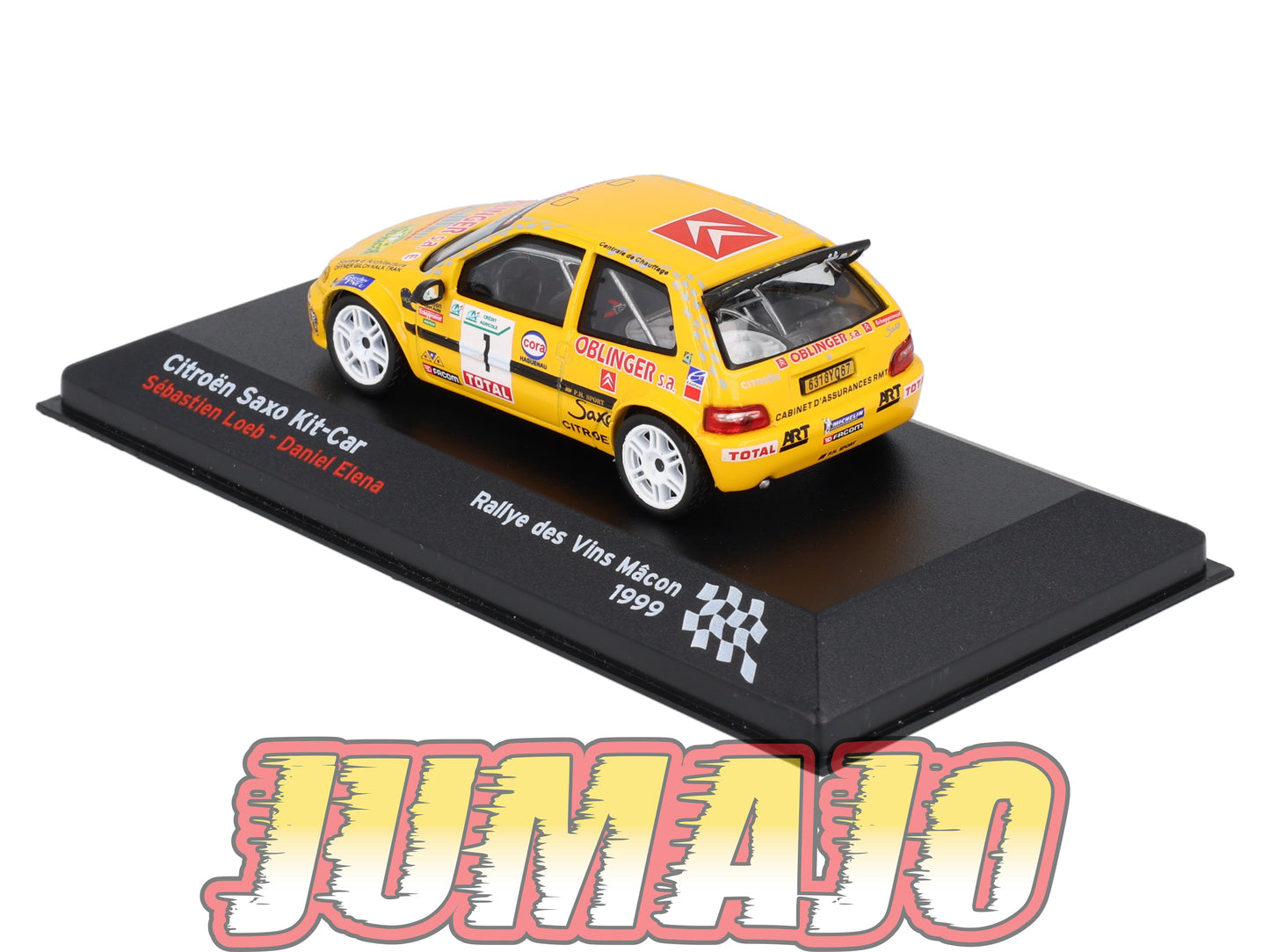 RFR25 voiture 1/43 IXO Rallye Française CITROEN Saxo Kit Car 1999 #1 S.Loeb
