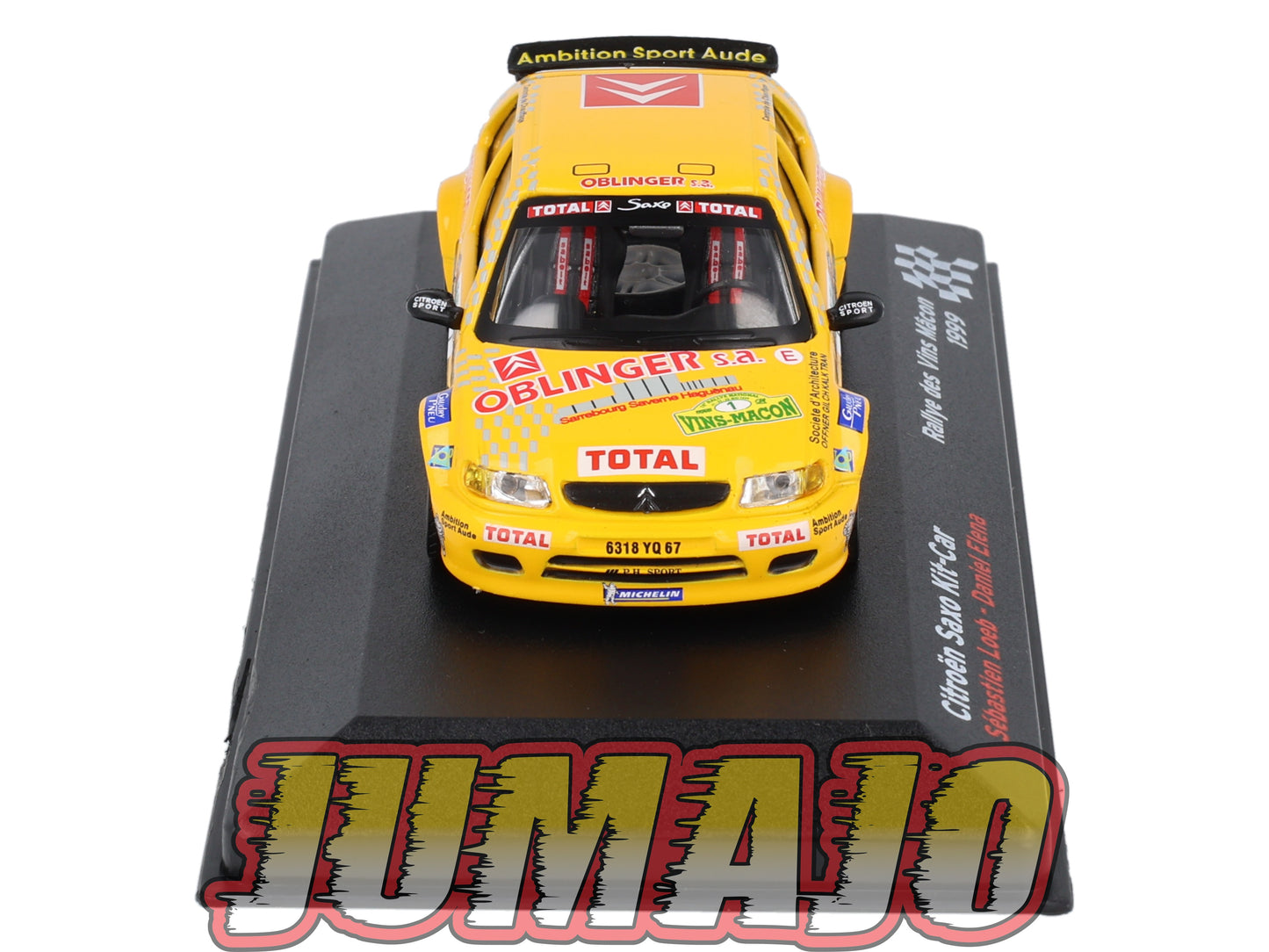 RFR25 voiture 1/43 IXO Rallye Française CITROEN Saxo Kit Car 1999 #1 S.Loeb